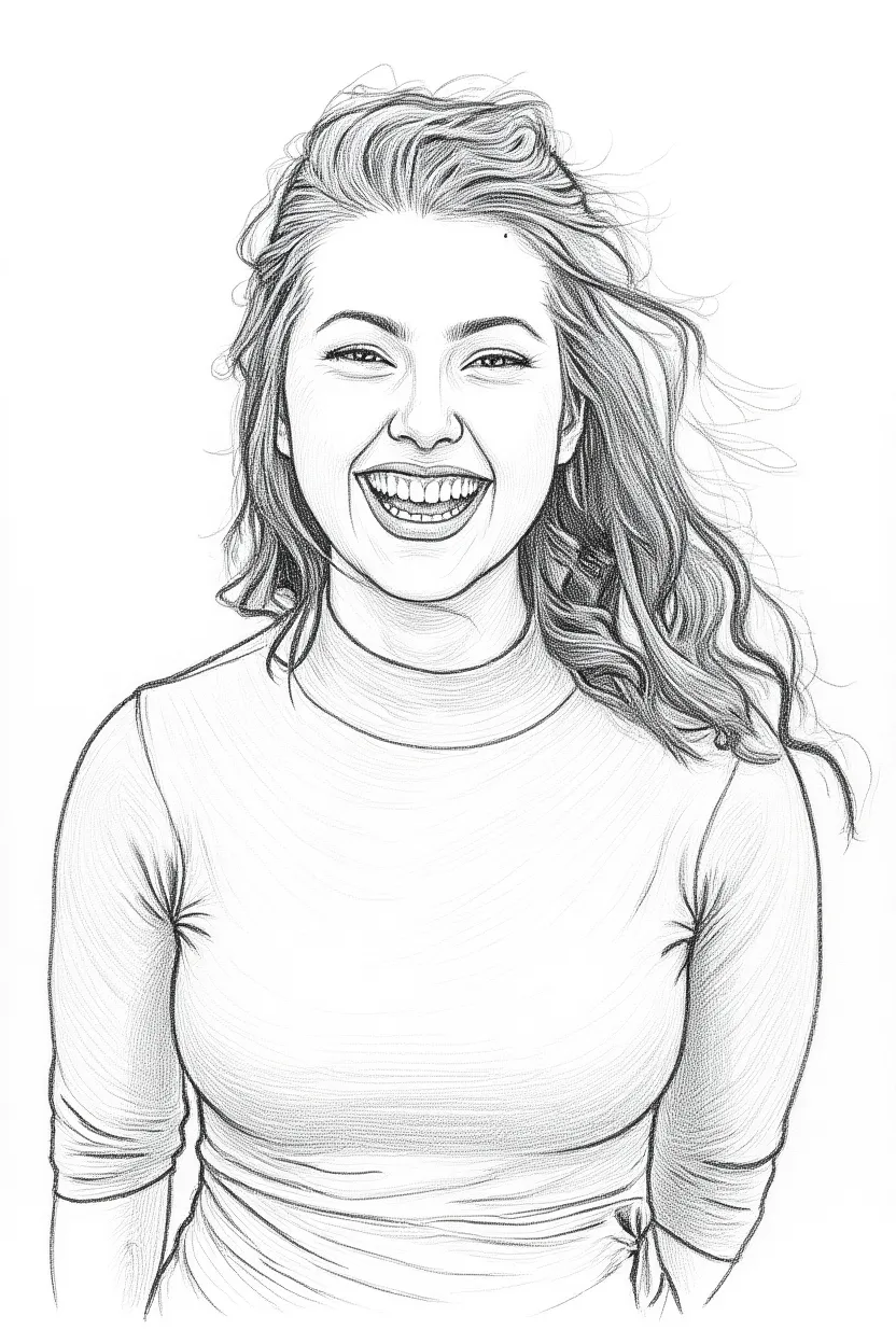 AI sketch portrait example 2