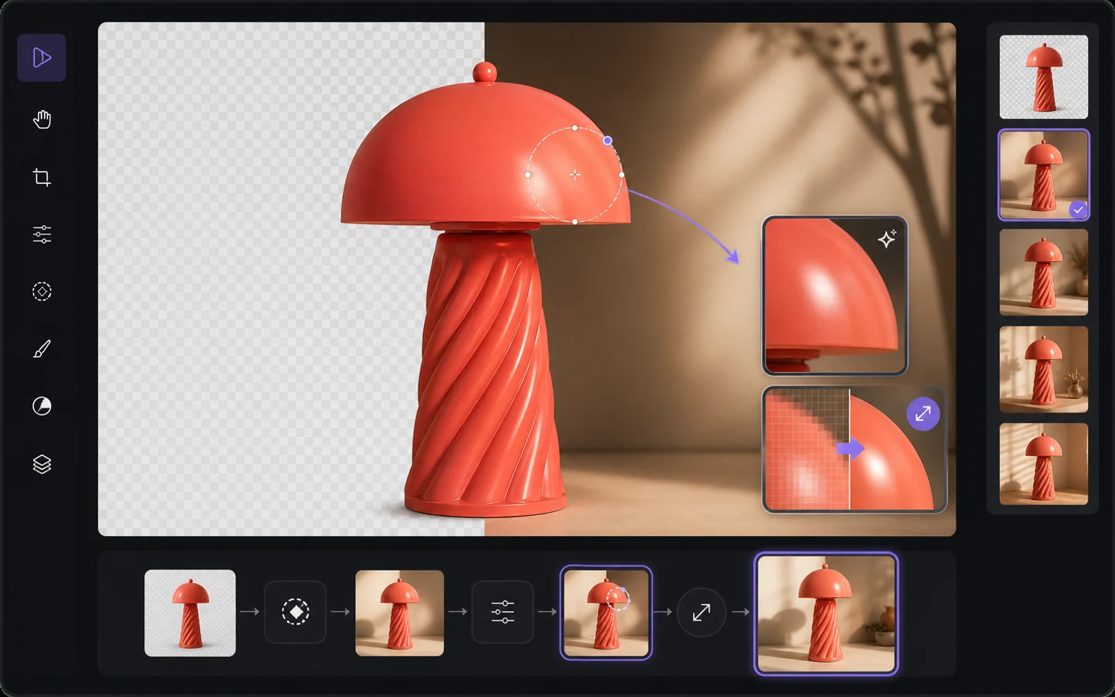 AI image editing example